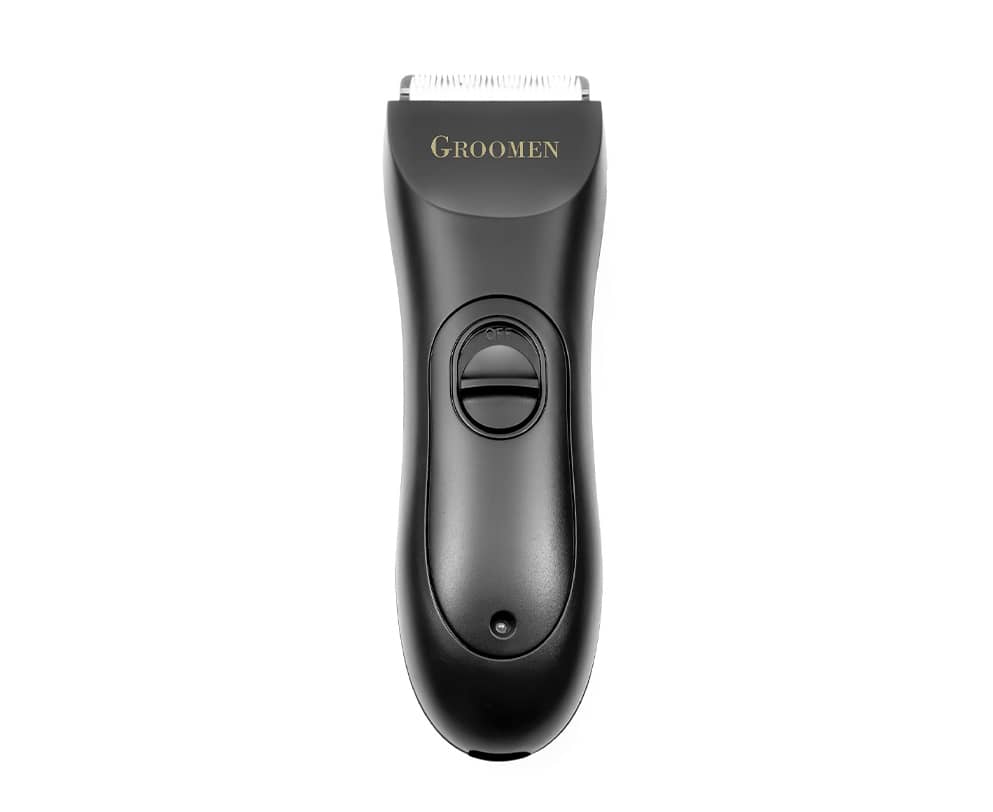 groomen black no nick trimmer for manscaping